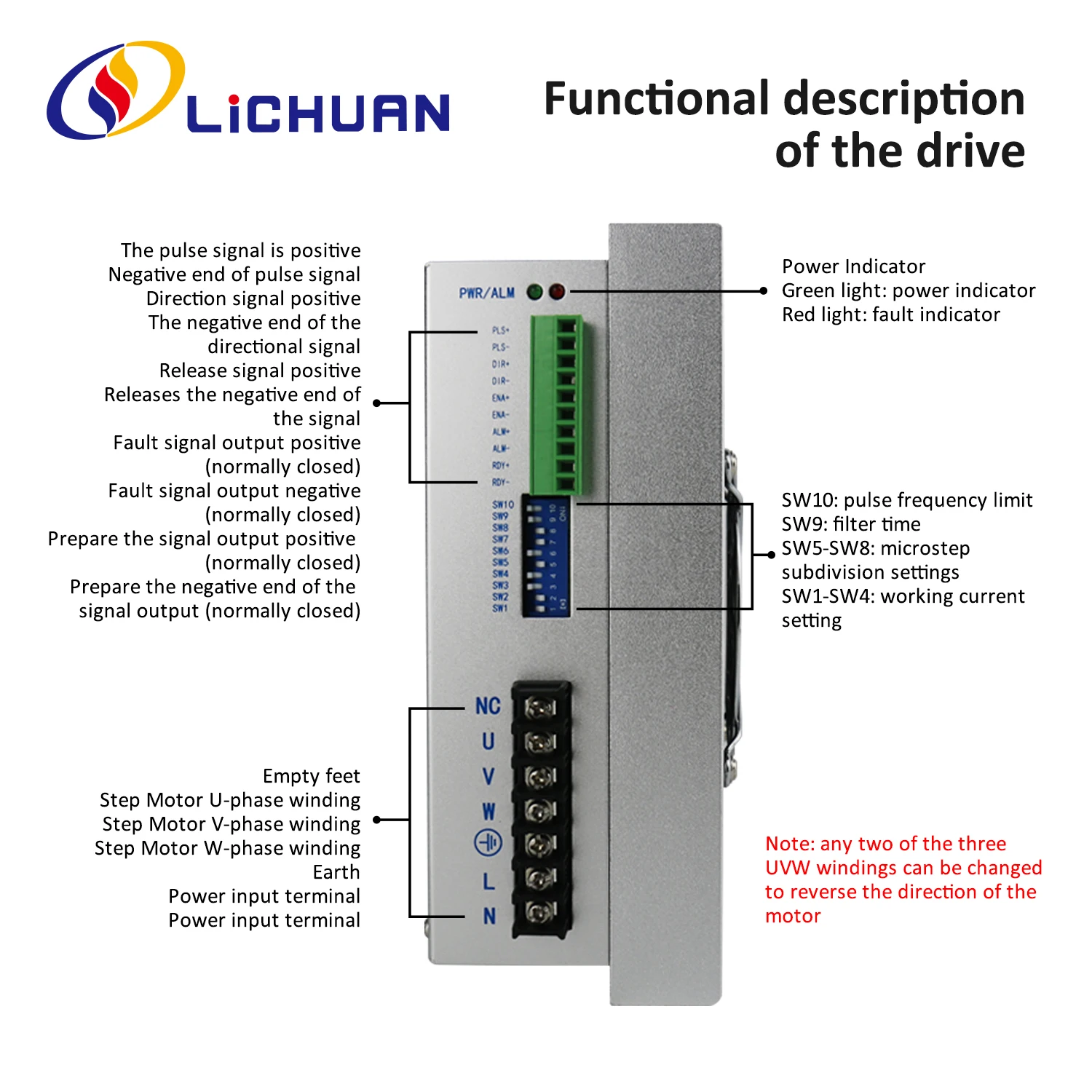 Lichuan LC3522D Драйвер шагового двигателя