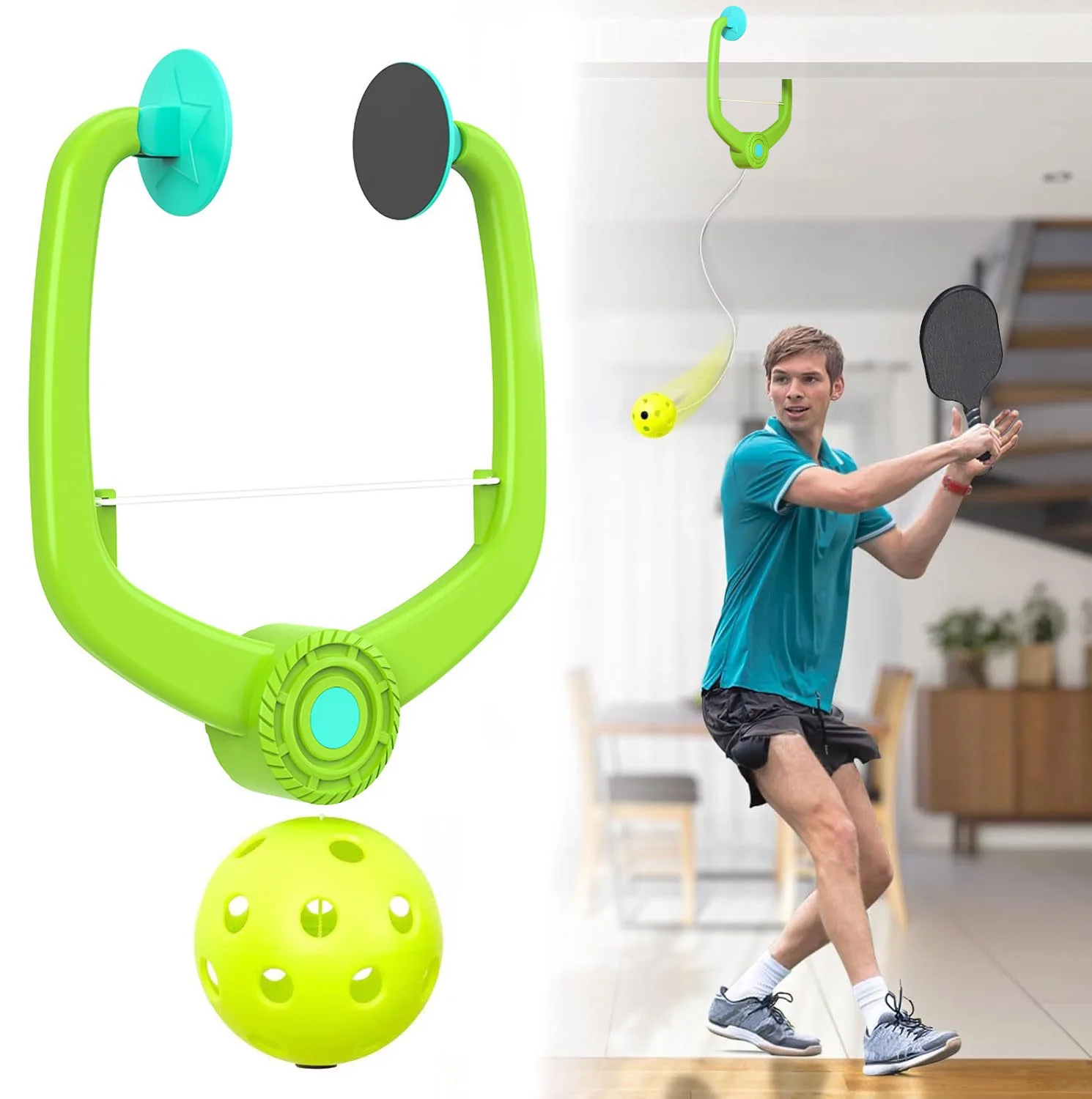 Фото SONGYI Pickleball Practice Equipment для Solo Practice Pickleball Rebounder для тренировок и сеансов Pickleball №1