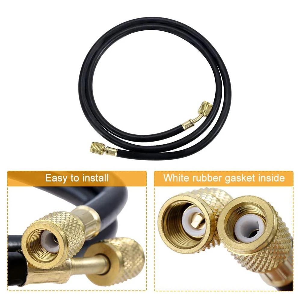 

Charging Hose SAE 800PSI Hose Replacement Fine Workmanship Hose Male To 5/16\\\" Female R410 Adapter Refrigeration R410 AC