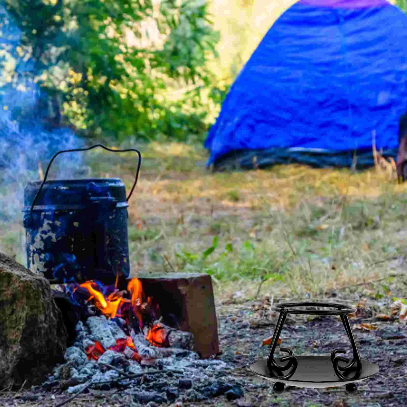 Ретро Декор Пентаграмма Держатель Горшка Штатив Железный Котел Стойка Подставка