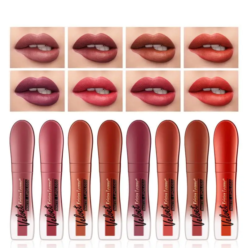 Сексуальный бархатный матовый блеск для губ водостойкий антипригарный