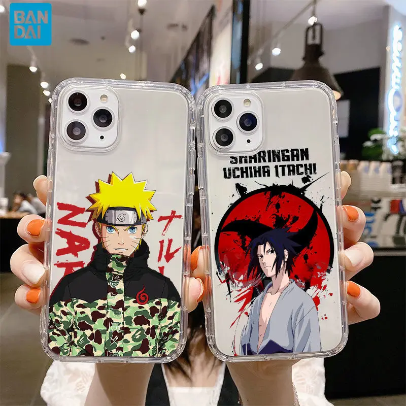 

Bandai Naruto для Iphone12/11promax/6SP/7/8Plus/Xs чехол для телефона XR прозрачный мультяшный японский и корейский мягкий