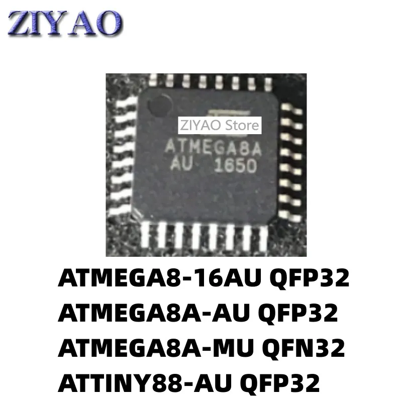 1PCS 8-16AU ATMEGA8A-AU QFP32 ATTINY88-AU QFN32