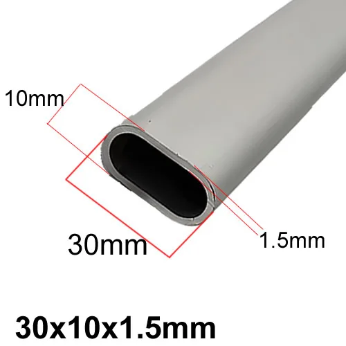 

Плоская овальная трубка из алюминиевого сплава Телескопическая труба Длина 30x10x1,5 30x15x1,5 30x16x2 30x20x1,5 36x16x1,7 40x15x1,5 40x20 45x25 мм