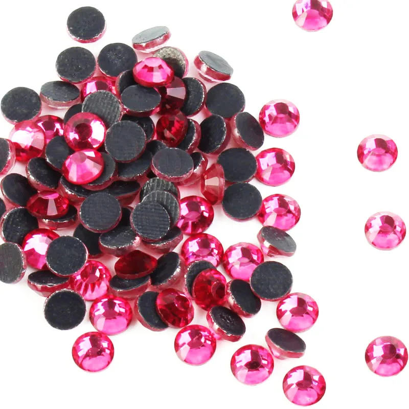 

MYC Glitter Multi-color Optional Nail Art Hot Fix Rhinestones ss6-ss30 FlatBack Rhinestones For Nail Art Wedding Decoration