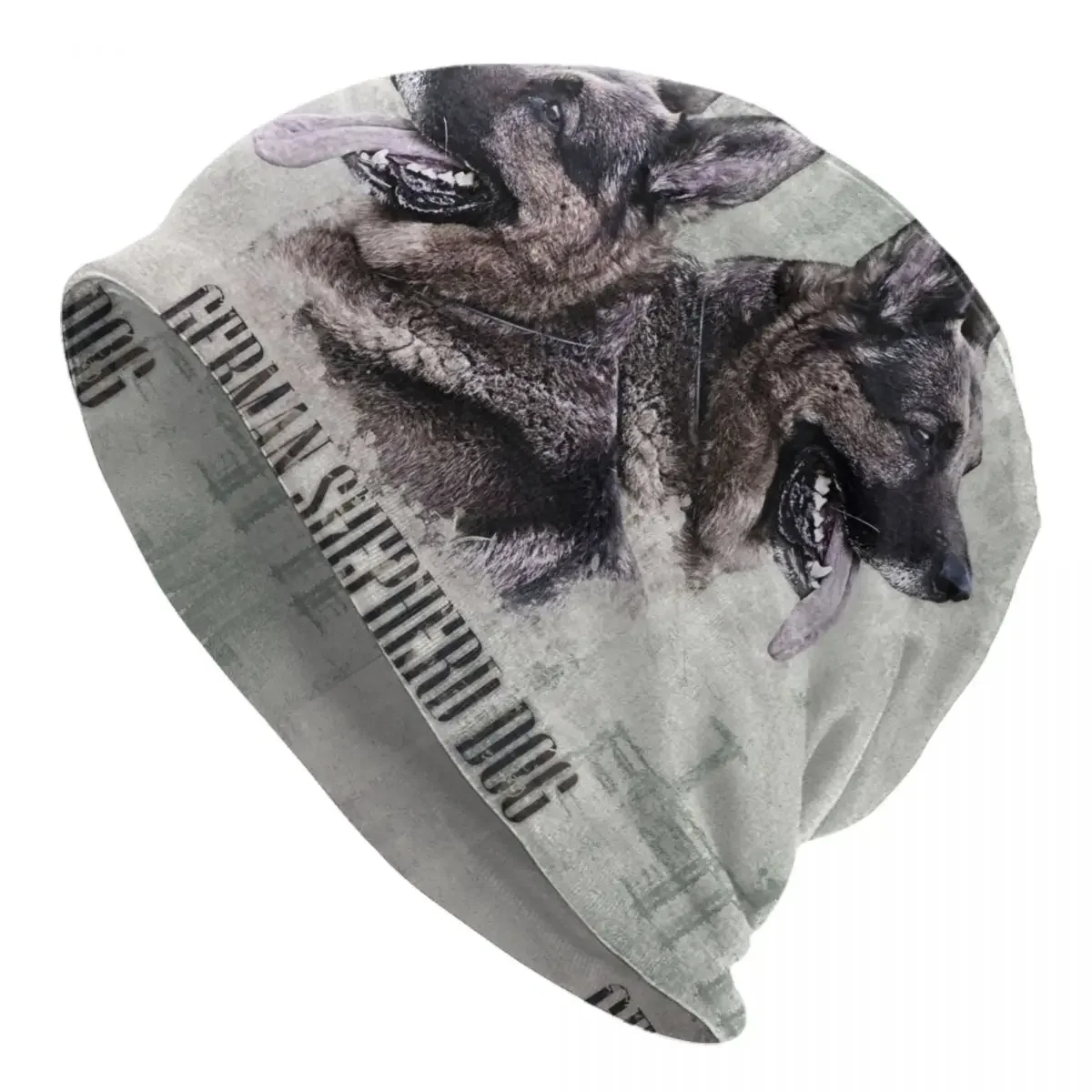 Шапка-бини с немецкой овчаркой зимняя теплая шапка унисекс Homme вязаные шапки Alsatian