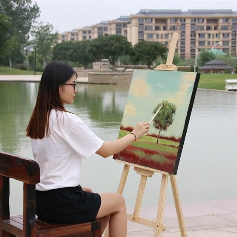 

Metal Folding Easel Outdoor Alloy Sketch Drawing Easel Drawing Board Set Painting Stand 4K Sketch Drawing Board 8K