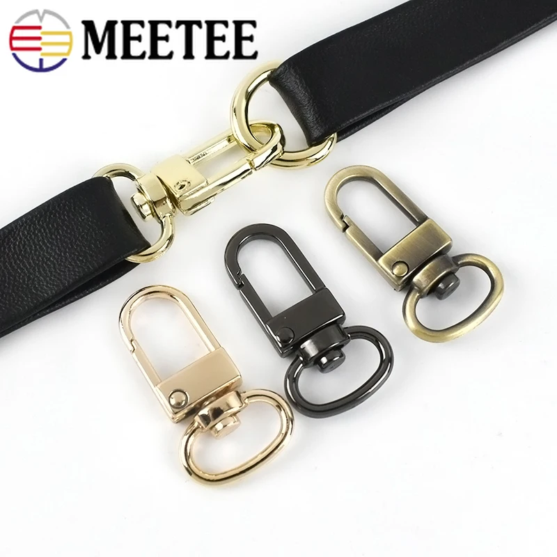 5/10/20Sets 13mm Metal Bag Buckles+D Ring Clasps Handbag Strap Hook Hangers Buckle Lobster Swivel Clasp DIY Hardware Accessories images - 6