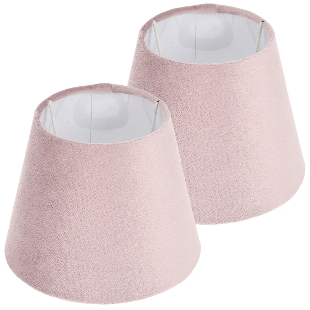

2pcs Lamp Shades Replacement Desk Lamp Shades Office Table Covers(E27/E14)