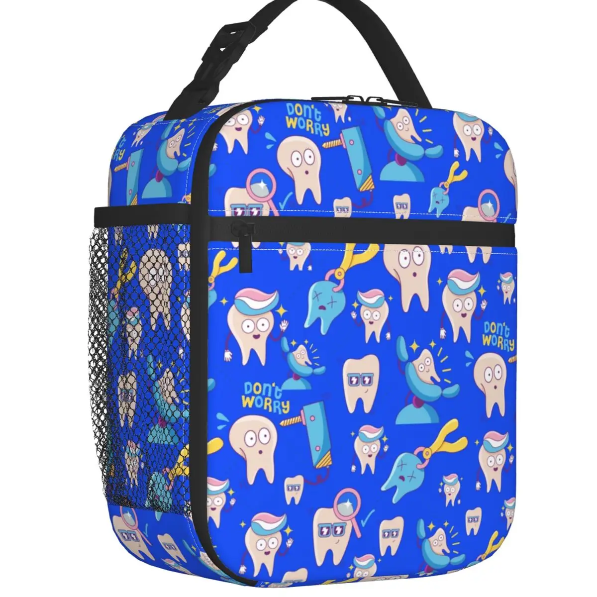 

Индивидуальная сумка для ланча с рисунком зубов для мужчин, женщин и мужчин, теплоизолированные коробки для ланча для детей и школы