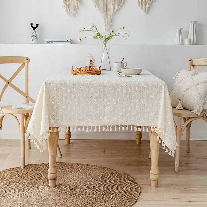 

The tablecloth lace little Daisy fresh = rectangular table cloth_AN2810