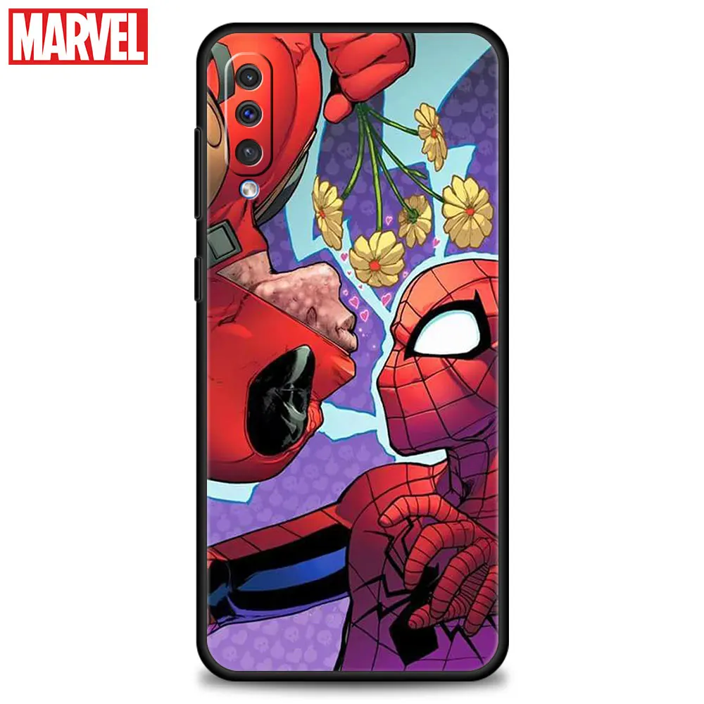 Чехол с комиксами Marvel Дэдпул и Человек-паук для Realme 8 pro c21 G22 Moto g8 plus one fusion Nokia g10 5 4 -