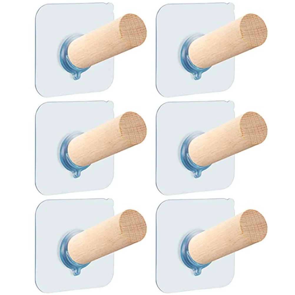 

6pcs Replacement Practical Sturdy Wall Hooks For Hanging Wall Hooks Hooks For Hanging Adhesive Hooks Heavy Duty