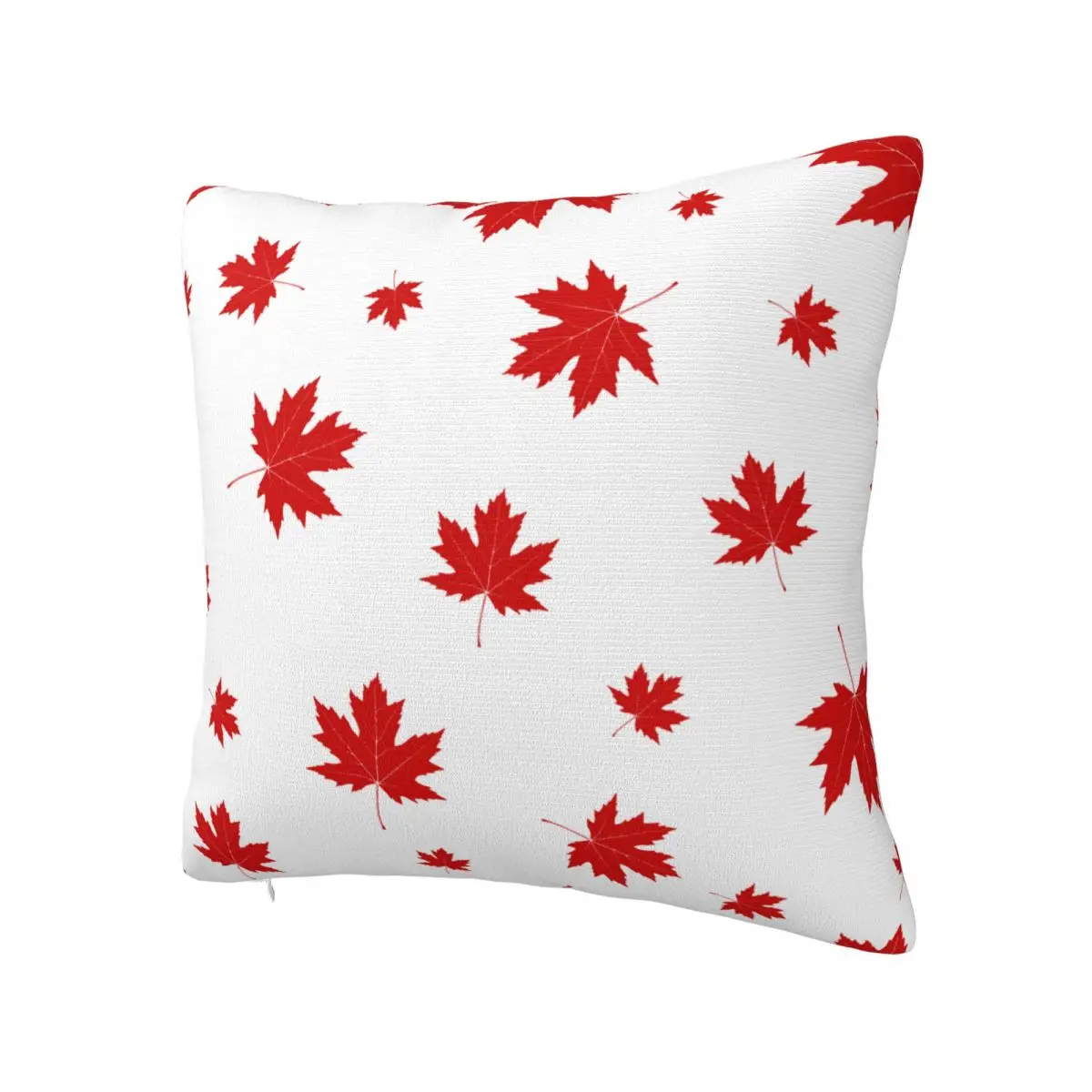 

Red Maple Leaf Autumn Pillowcase Soft Polyester Cushion Cover Decor Throw Pillow Case Cover Home Square 45*45cm