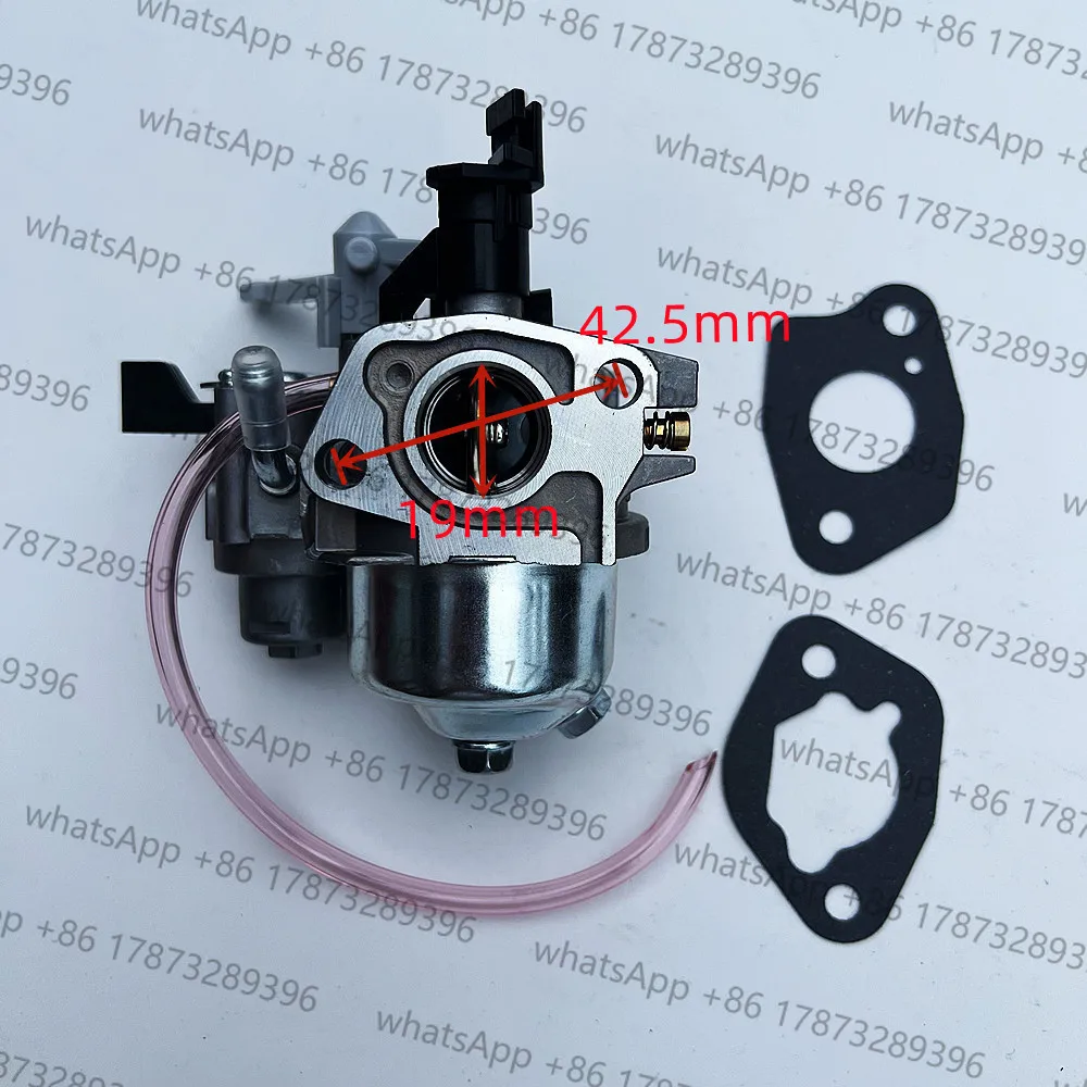 Фото Карбюратор P19 Huayi с маслопроводом обратки и шайбой для 168F 170F GX160 GX200 GX220 168 170, запчасти для компакторов и трамбовок №3