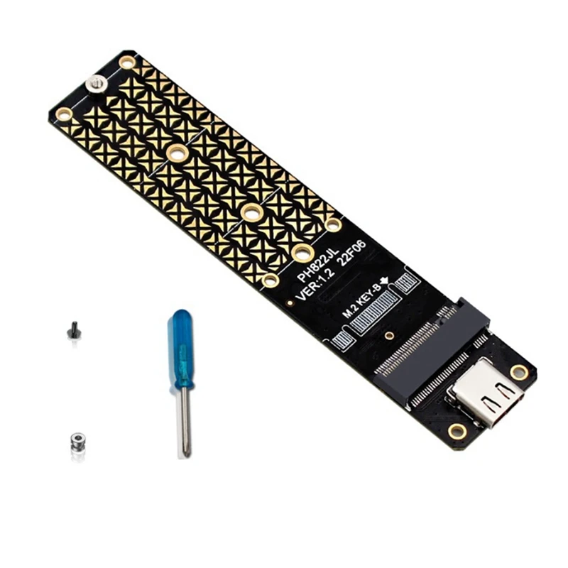 

2 набора, адаптер NGFF M.2 B Key SATA для жесткого диска SSD к USB3.1 Type-C 10G расширенная карта M 2 B Key Sataadapter JMS580