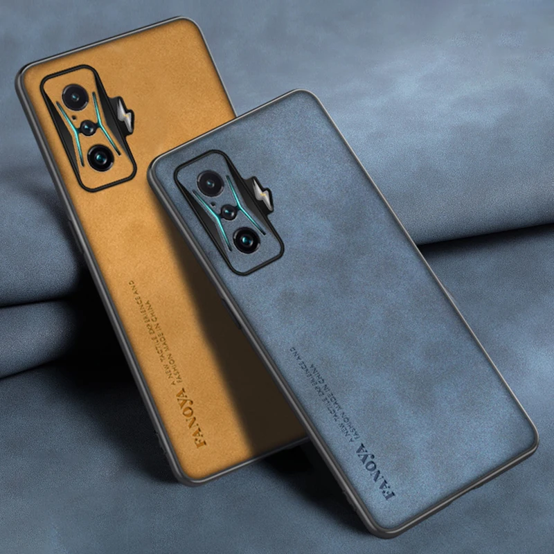 Фото Роскошный кожаный чехол для телефона Xiaomi Poco F3 F4 GT, противоударный защитный силиконовый чехол для Redmi K50 Gaming K40 Pro K40S №1