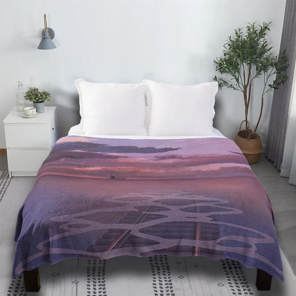 

Декоративное покрывало для кровати с изображением животных из меха железной дороги