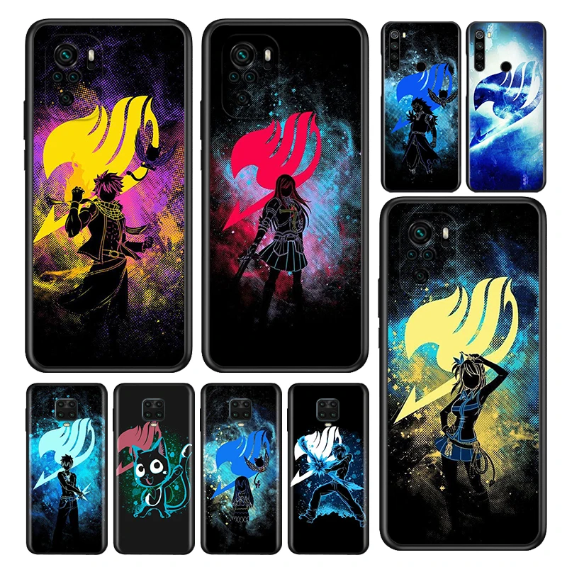 

Fairy Tail Logo Anime Silicone Coque For Xiaomi Redmi Note 11 11T 10 10S 9 9S Pro Max 10T 9T 8T 8 7 6 5 Pro Phone Case
