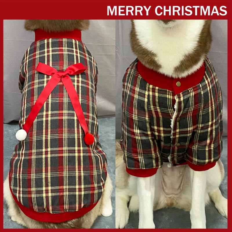 

Christmas Day Clothing Dog Coat Big Dog Clothes Winter Medium Large Dog Cotton Warm Coat Thick Jacket Warm Clothes