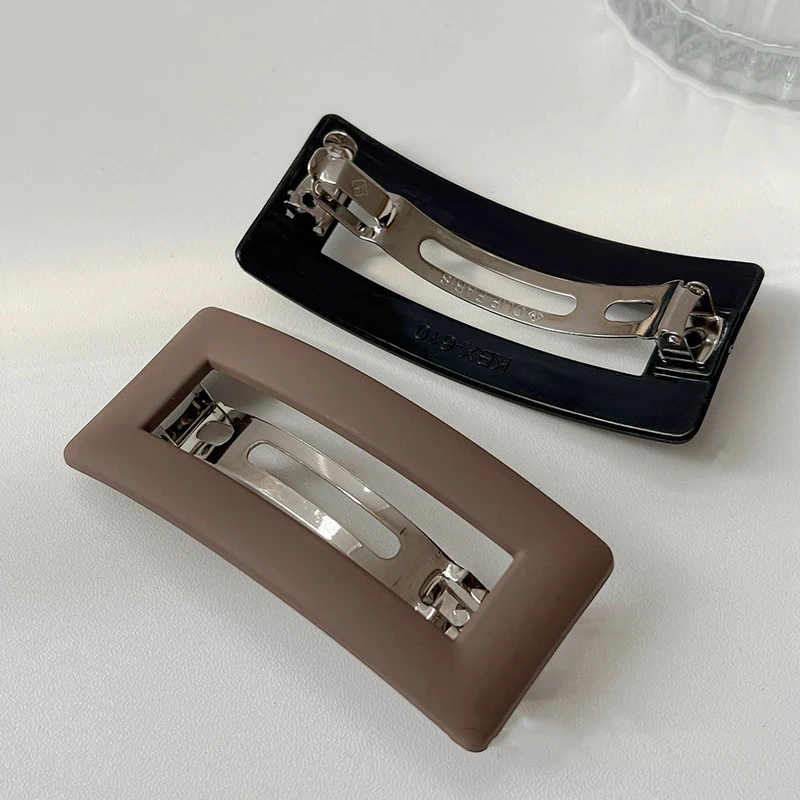 koreańska matowa wiosenna spinka do włosów pazur eleganckie spinki uchwyt na kucyk Barrettes dla kobiet dziewczynki modne akcesoria