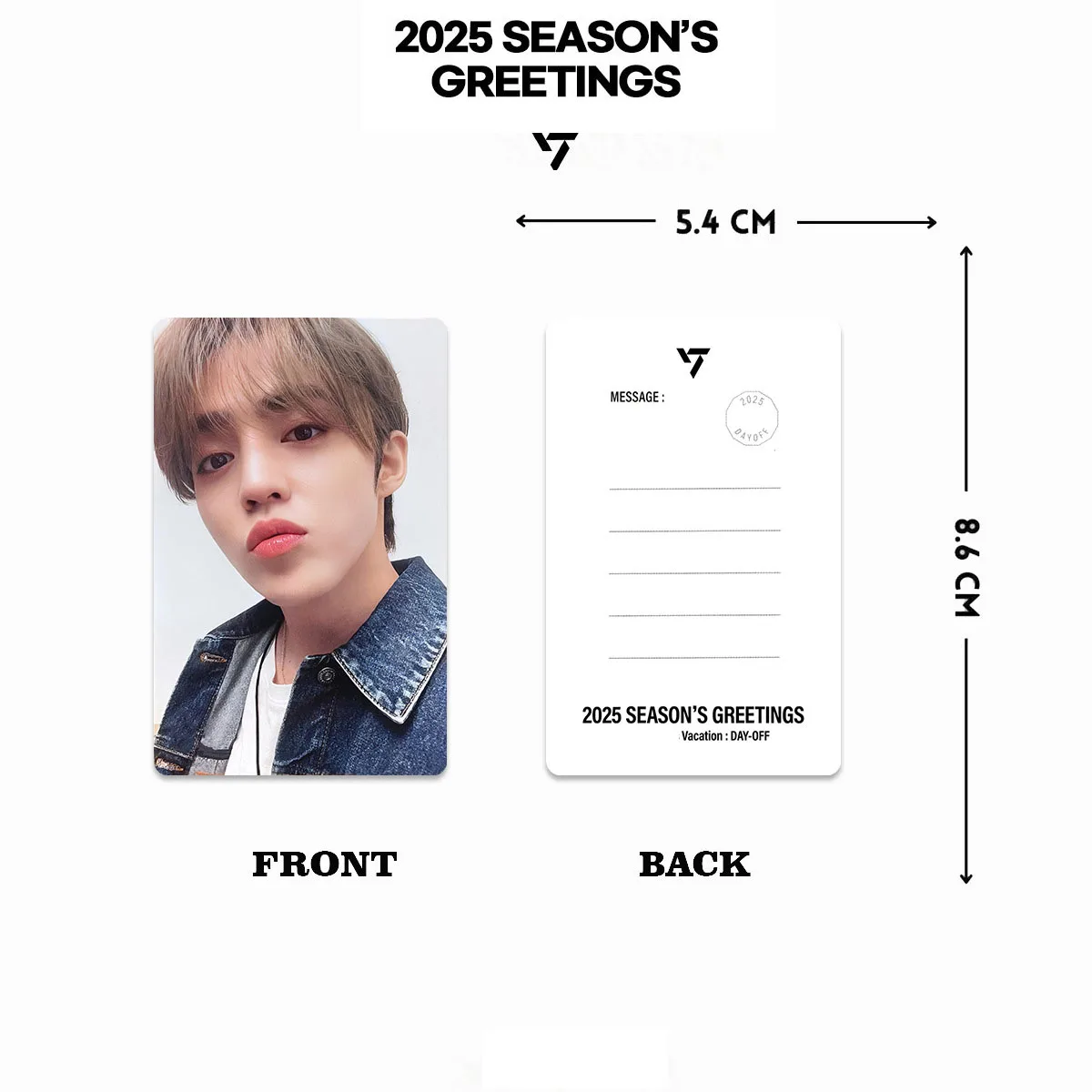 KPOP S.COUPS JOSHUA 2025 СЕЗОННЫЕ ВЕЛИЧЕРИНКИ фотокарты
