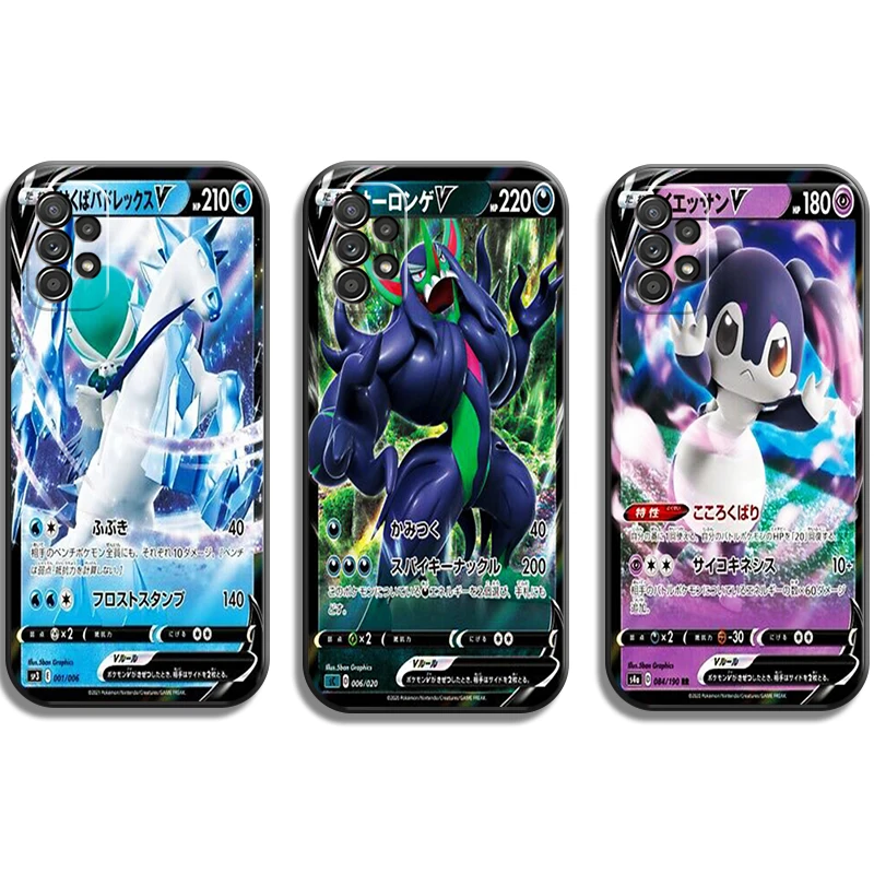 

Pokémon Flash Card Phone Cases For Samsung Galaxy A51 4G A51 5G A71 4G A71 5G A52 4G A52 5G A72 4G A72 5G Funda Soft TPU