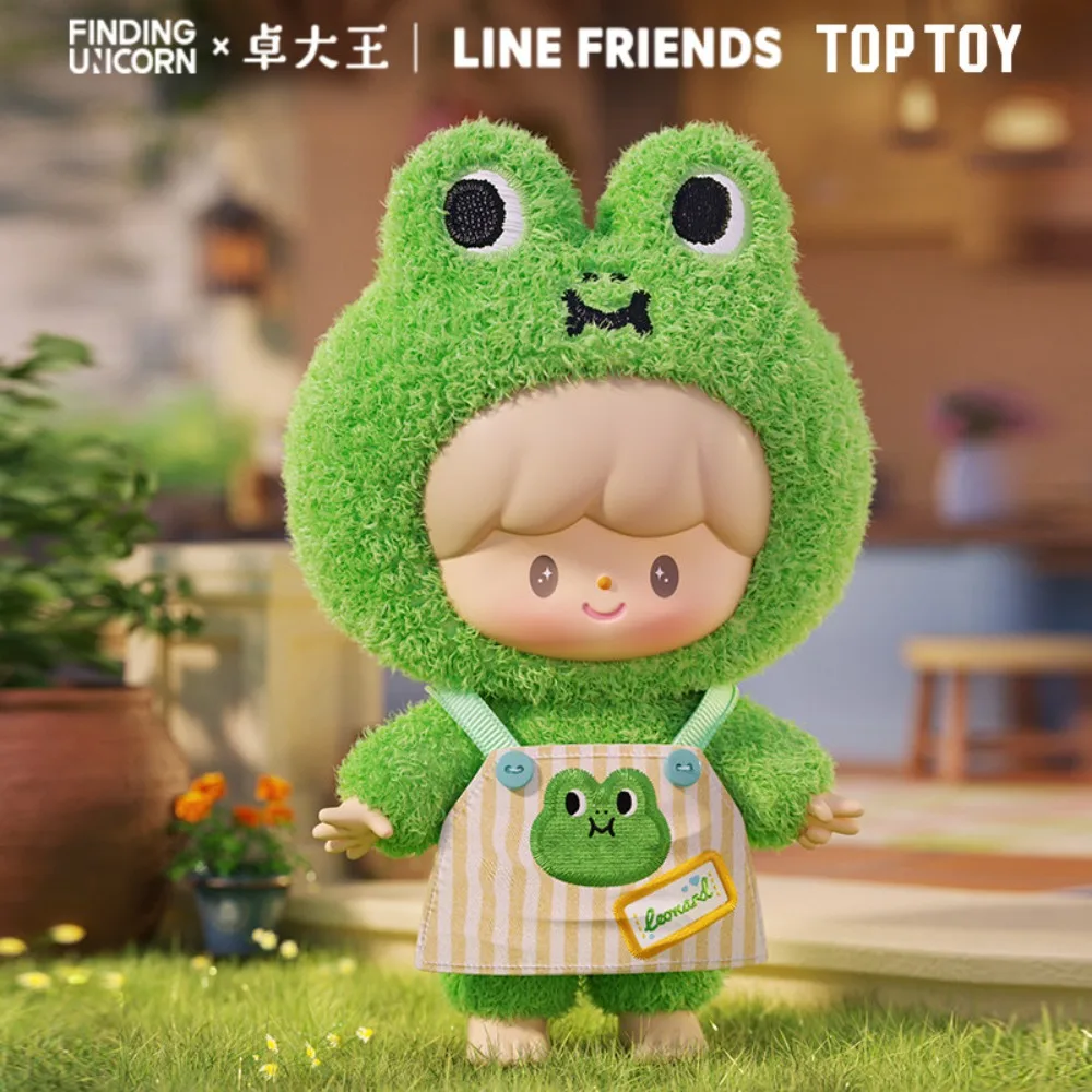 Фото TOPTOY Zhuodawang LINE FRIENDS Серия «Лучшие друзья D» — плюшевая фигурка-брелок в слепой коробке, милая коллекционная настольная декорация, подарок. №4