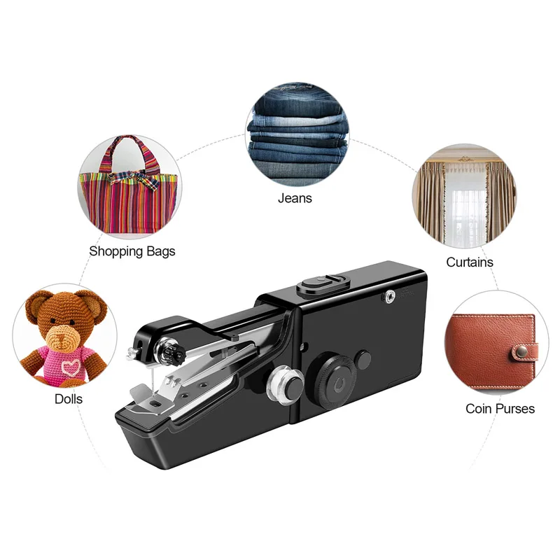 

Handheld Sewing Machine Portable Mini Sewing Machine For Beginners Cordless Electric Stitching Machine With Sewing Accessories