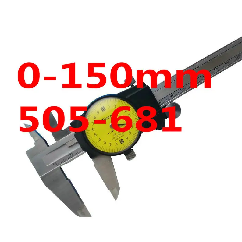 2023 NEW Mitutoyo ABS Dial Caliper 6in 0-150mm 505-681 8in 200mm 505-682 0.01mm Vernier Calipers Micrometer measuring Tools