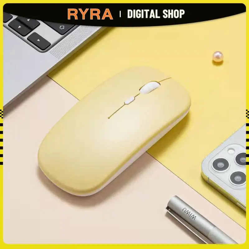 

RYRA Macaron Bluetooth Mouse Tablet Notebook Office 2.4G Bluetooth Mouse Single/Dual Mode Silent Wireless Mouse For PC Laptops