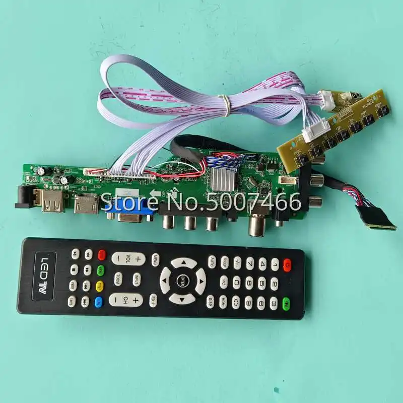Для телефона/U02/U03/W01 панель VGA USB AV TV 3663 LVDS 40-Pin универсальный DVB цифровой 1366*768 |