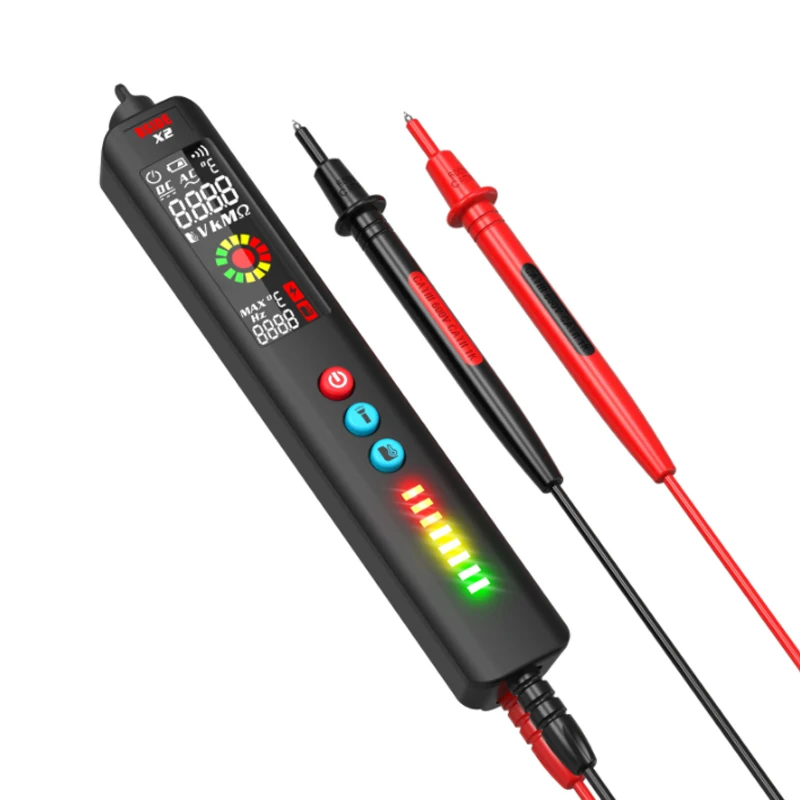New Voltage Detector Tester BSIDE X1 X2 Smart Multimeter Non-contact Infrared Thermometer EBTN Display Live wire NCV Test pencil
New Voltage Detector Tester BSIDE X1 X2 Smart Multimeter Non-contact Infrared Thermometer EBTN Display Live wire NCV Test pencil