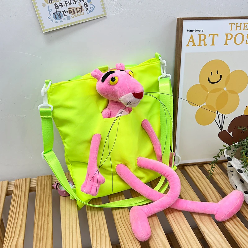

Casual Big Tote Bags For Women Nylon Crossbody Bag Large Capacity Shoulder Bag Ladies Girls Cartoon Handbags Doll Bag Backpack
