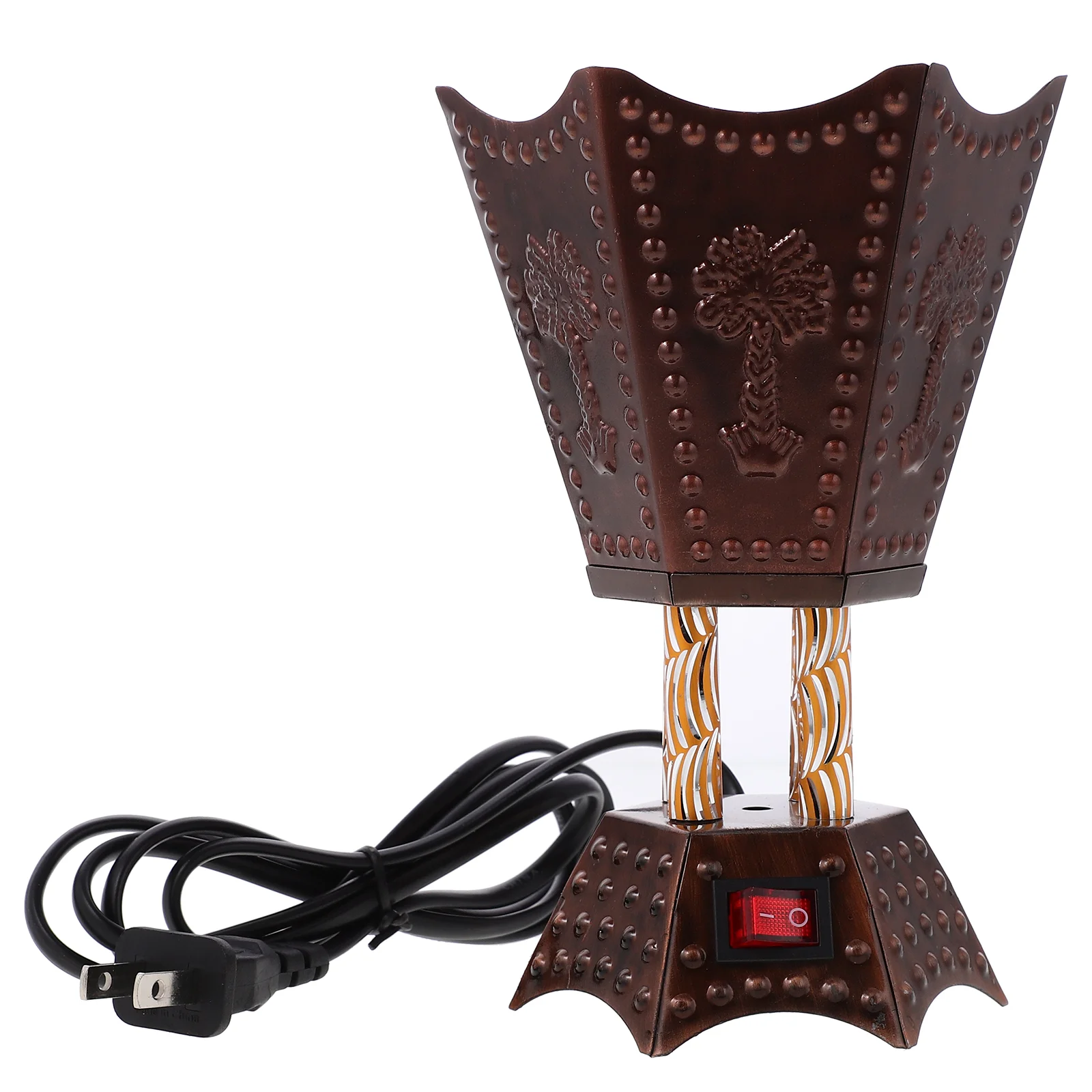 

Plug-in Burner Home Decor Metal Decorations Holder Alloy Censer Stove Electric