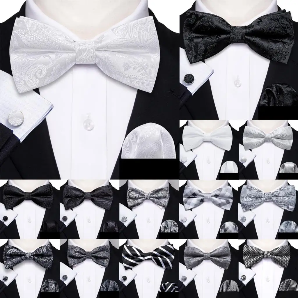 Мужской Шелковый галстук-бабочка Barry.Wang