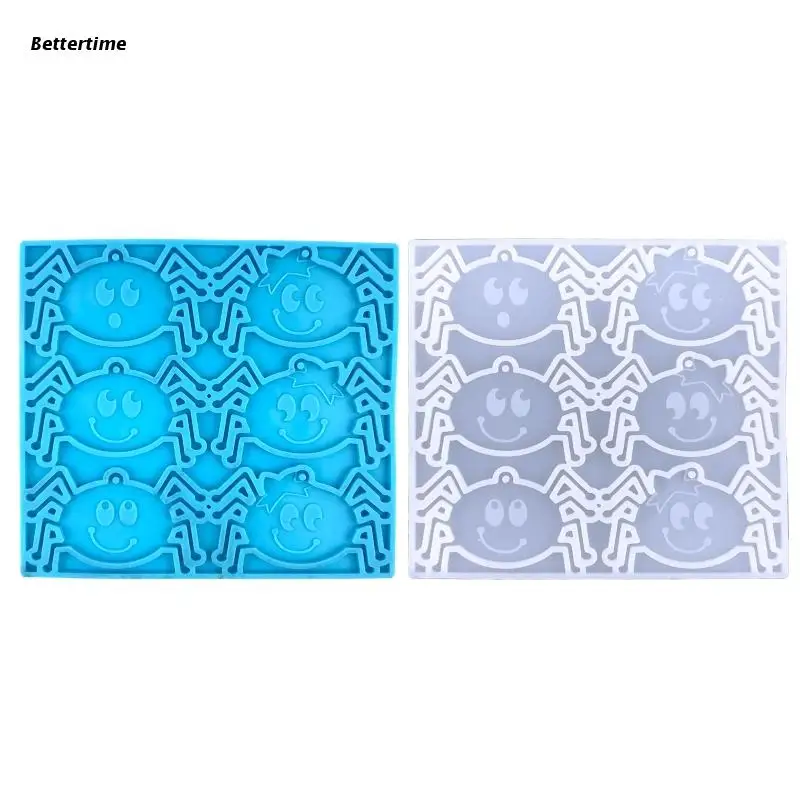 

B36D Wall Hanging Keychain Silicone Mold with Hole Keyring Pendant Handmade Mold