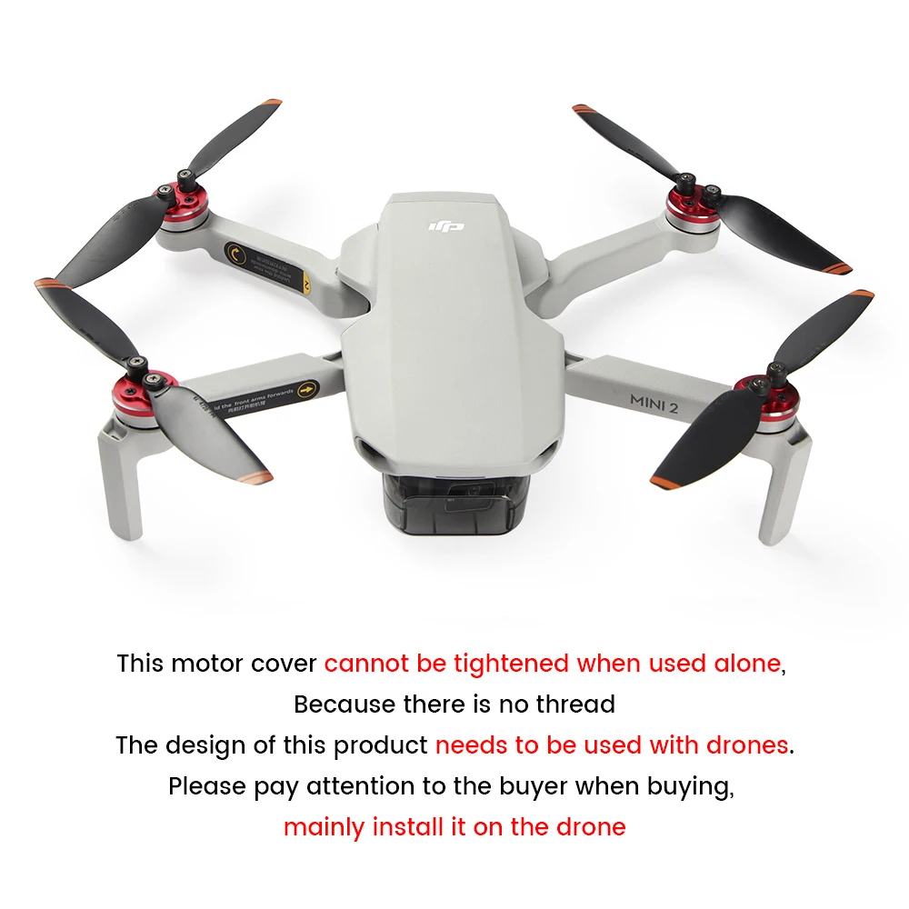 4 шт. колпачки для двигателя DJI Mavic Mini 2 пылезащитный алюминиевый протектор дрона