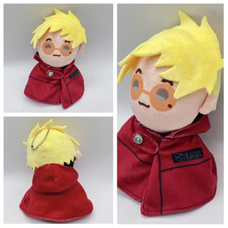 

Anime TRIGUN STAMPEDE STAMPEDE Cosplay Plush Toys Cartoon Soft Stuffed Dolls Mascot Birthday Xmas Gifts16CM