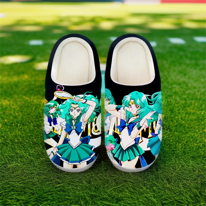 Тапочки для женщин и девочек унисекс аниме Сейлор Мун тапочки Mizuno Ami милая обувь с