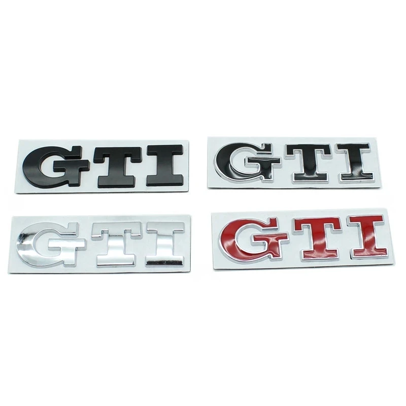 3D Metal Car GTI Logo Rear Trunk Stickers Emblem Badge Decals for Volkswagen VW Polo Golf R400 TCR MK2 MK4 MK5 MK6 MK7 | Автомобили и