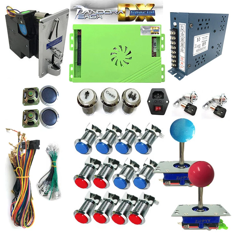 Retro Arcade Pandora Saga DX Special 5000 in 1 DIY Kit LED Push Button Joystick For Built Bartop Arcade Game Console Cabinet