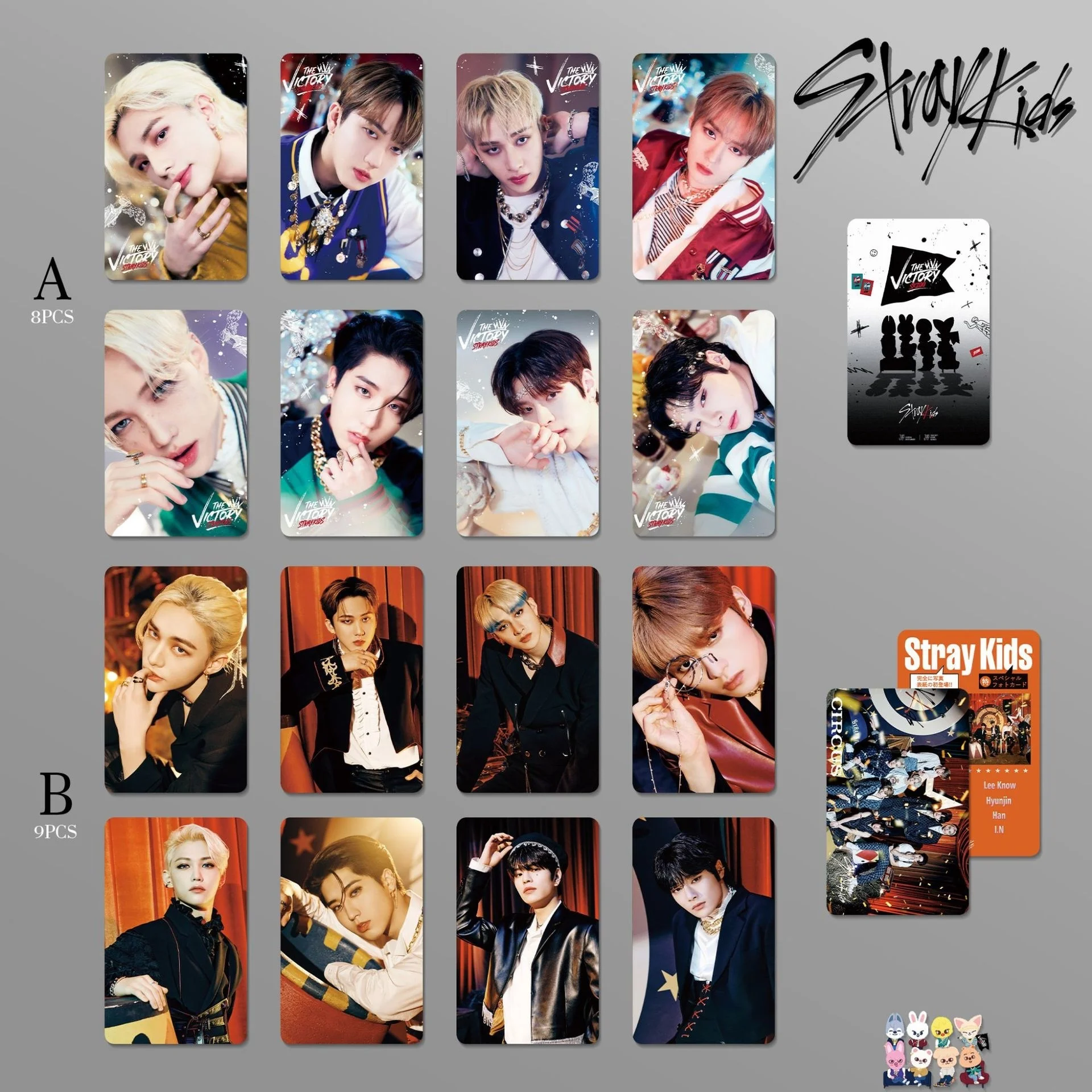 

8pcs/set KPOP Stray Kids Mini Album PhotoCard Smallcard LOMOcard New Korea Group Thank You Card K-POP SK IN HAN LEE KNOW Fan