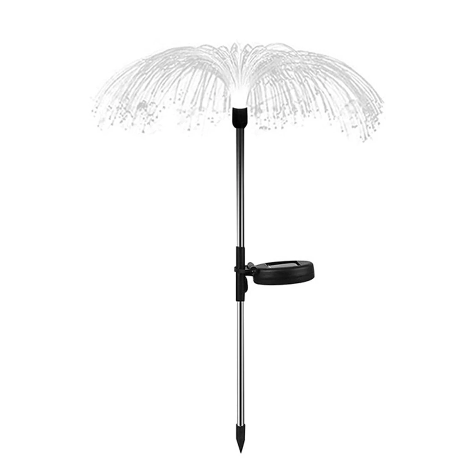 

Solar Garden Light Party 7 Color Changing Waterproof Optical Fiber Wedding Led Jellyfish Shape Patio Landscape Lawn Yard Decor