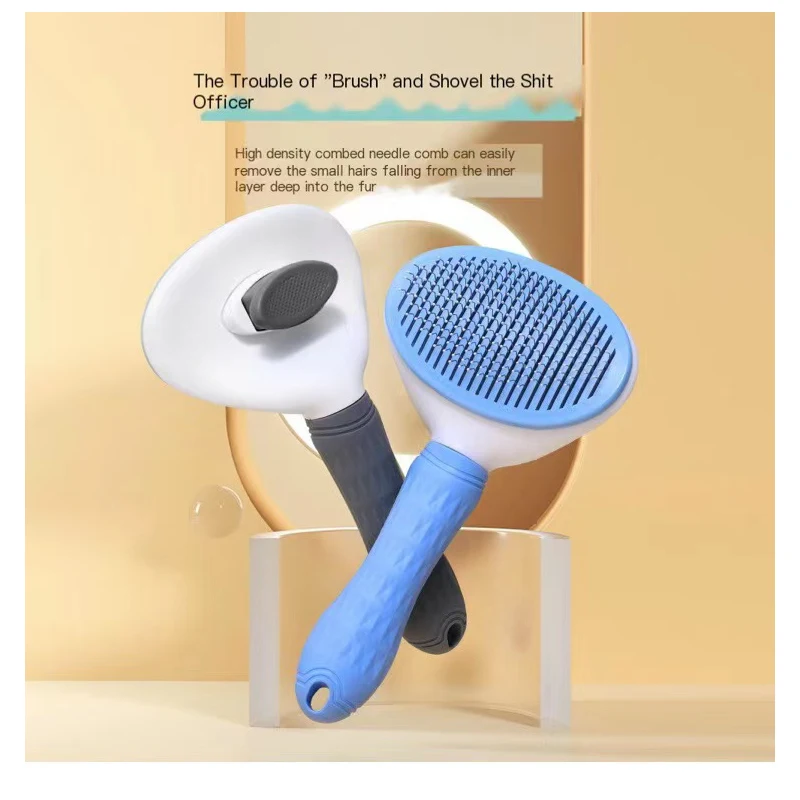 

Pet Essential Pet Comb Cat Massage Comb Dog Hair Removal Brush Stainless Steel Needle Pet Comb