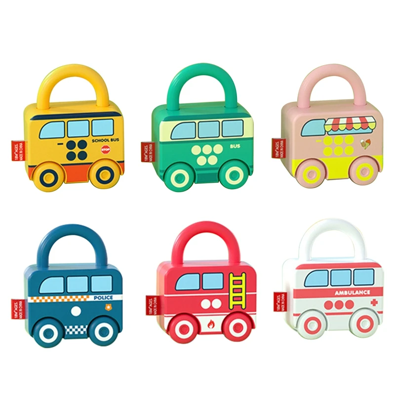 

3Pcs Fun Unlocking Toy 0-3 Years Old Children's Hands-On Unlocking Cognitive Scooter Baby Educational Toy