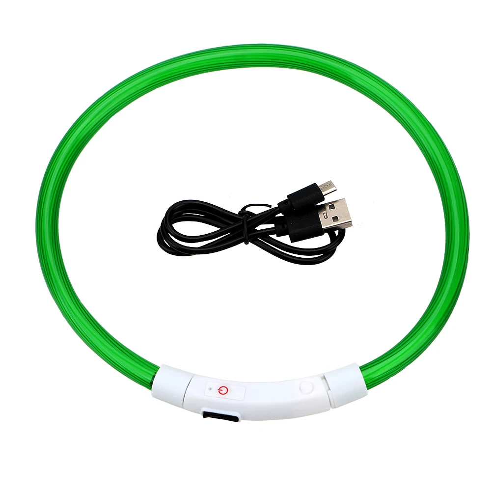 

Dog Collar Night Safety Flashing Glow Rechargeable LED Universal in all seasons