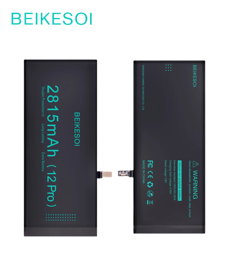 

Бесплатная доставка, литий-ионный аккумулятор 2815 мАч для iPhone 12 Pro, сменные батареи большой емкости с бесплатными инструментами, наклейка, гарантия один год