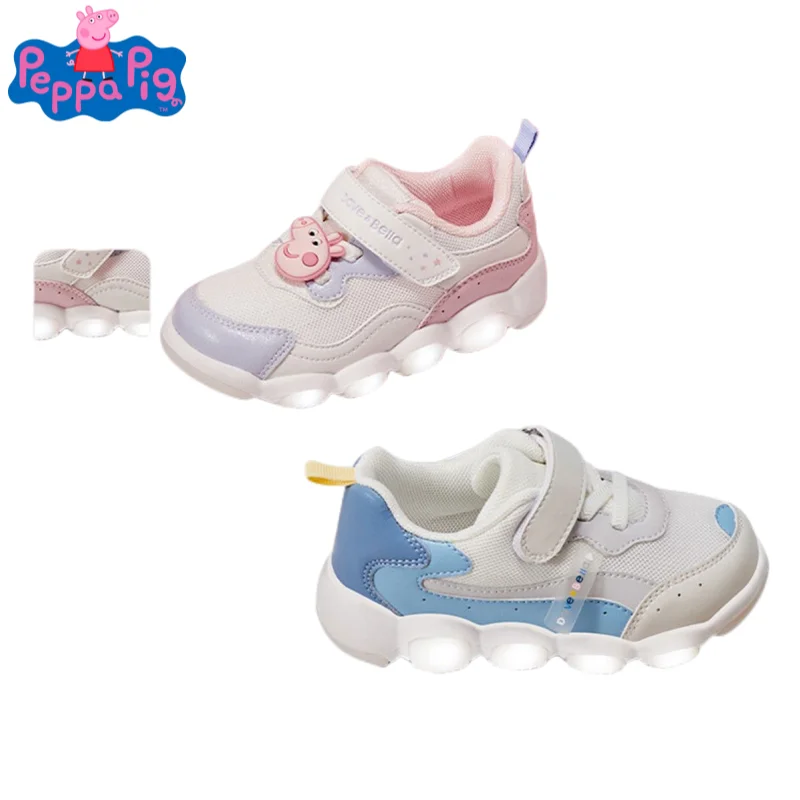 

Peppa Pig George Pig New Anime Peripheral Kawaii Cute Cartoon Baby Toddler Shoes Creative Children Shoes Festival Gift Wholesale