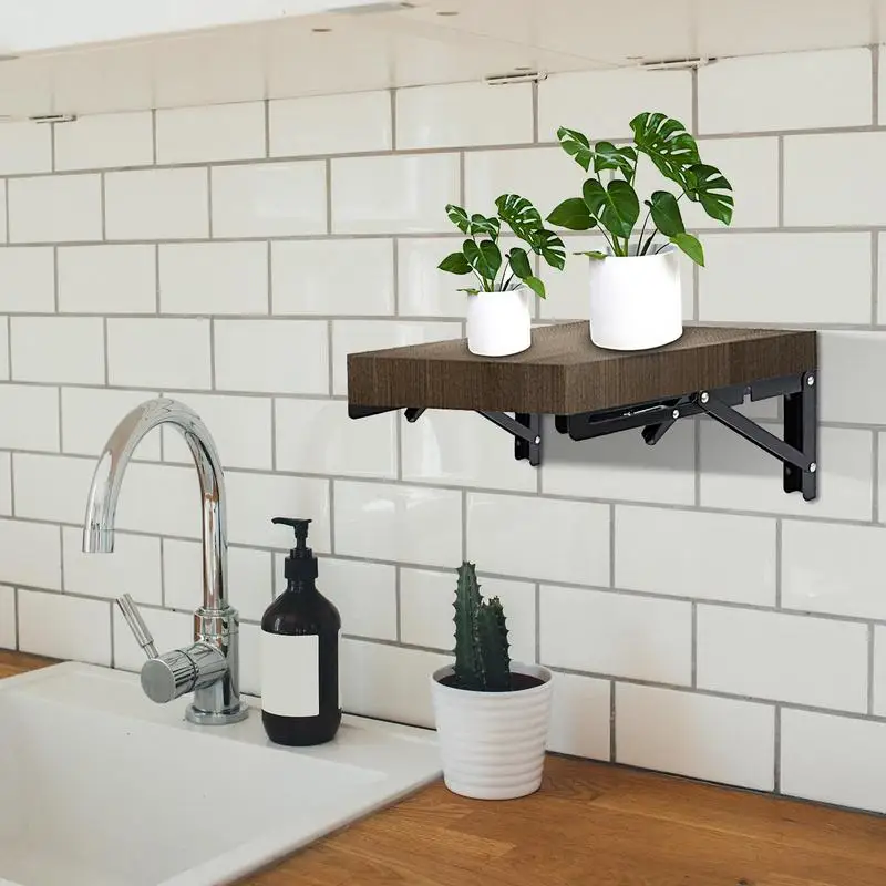 Настенные Кронштейны для полки металлическая настольная полка шарнирная стойка